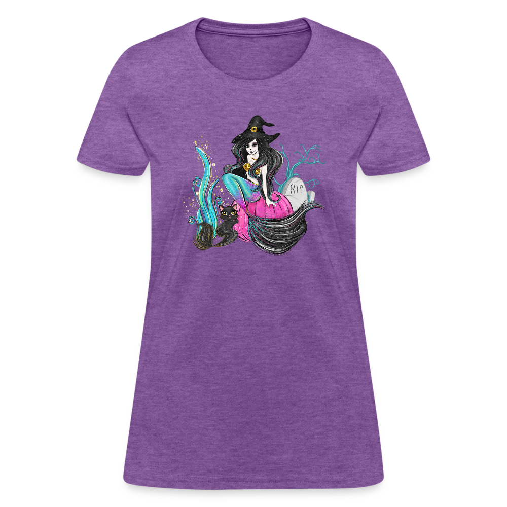 Mermaid Witch Women's T-Shirt - purple heather