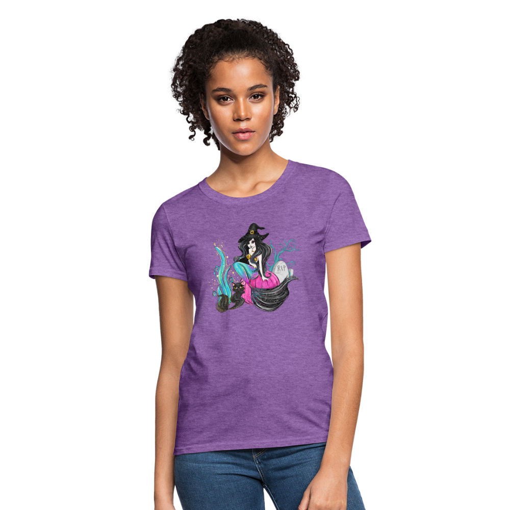 Mermaid Witch Women's T-Shirt - purple heather