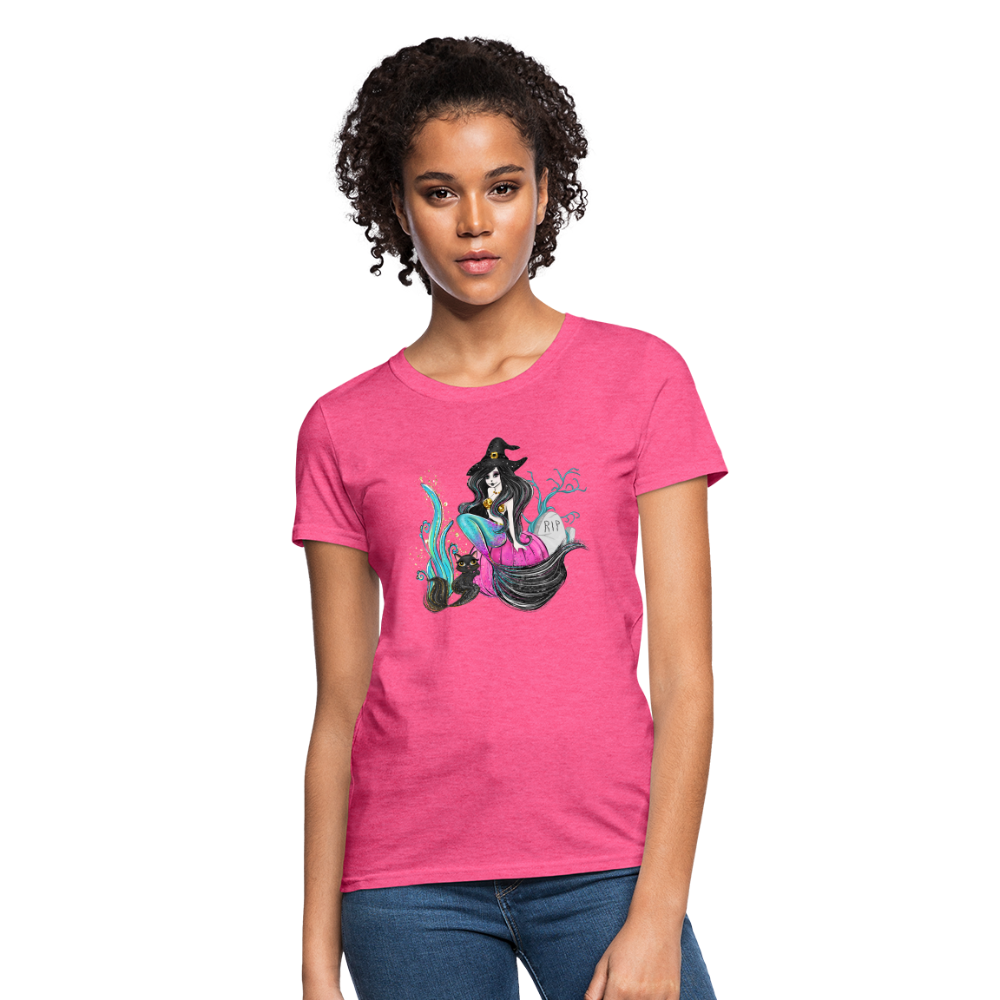 Mermaid Witch Women's T-Shirt - heather pink