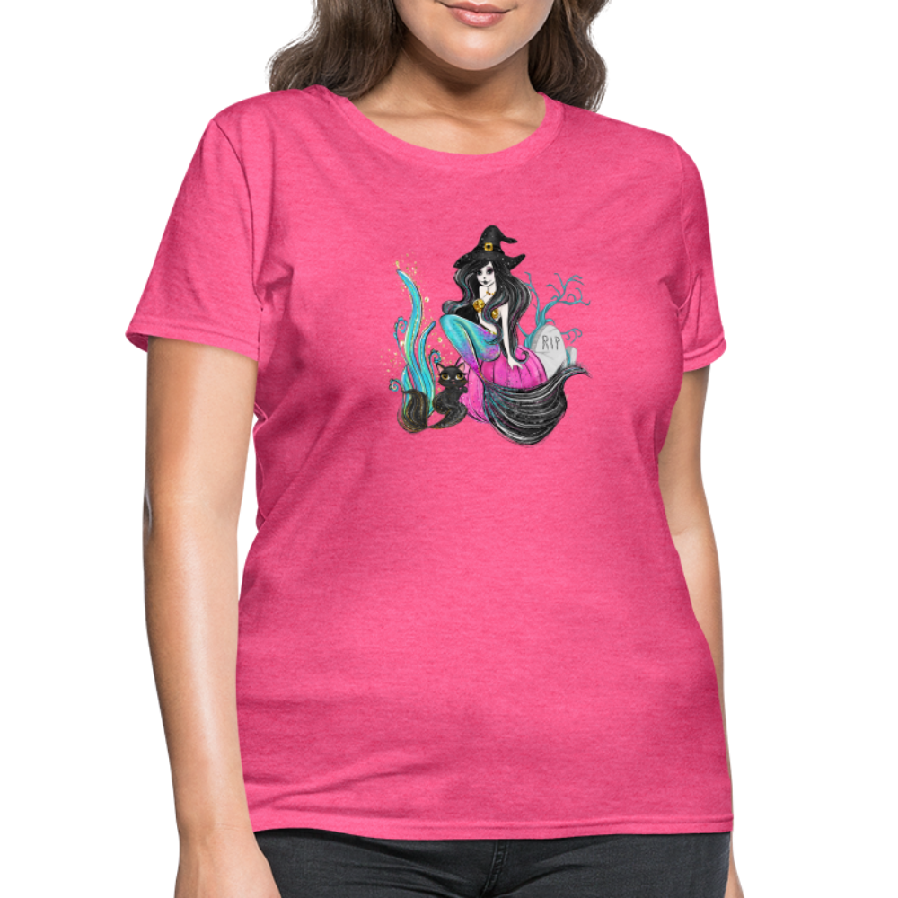 Mermaid Witch Women's T-Shirt - heather pink