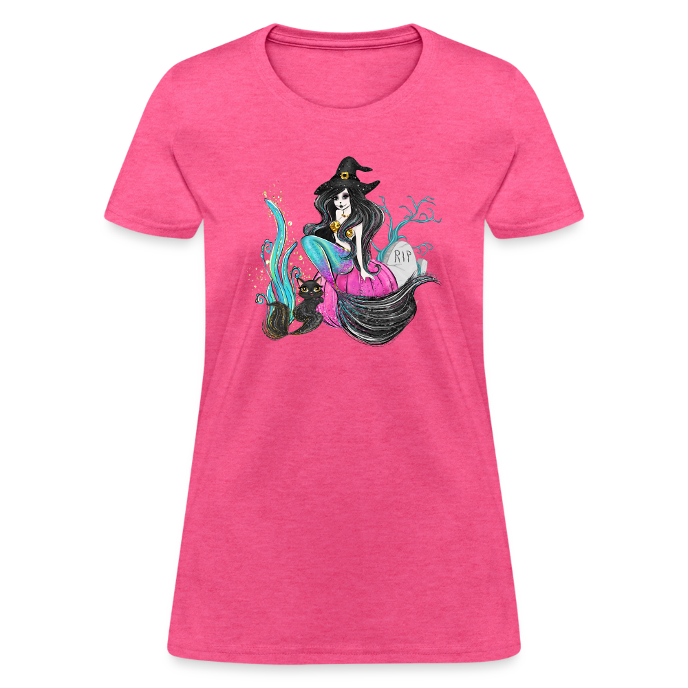 Mermaid Witch Women's T-Shirt - heather pink