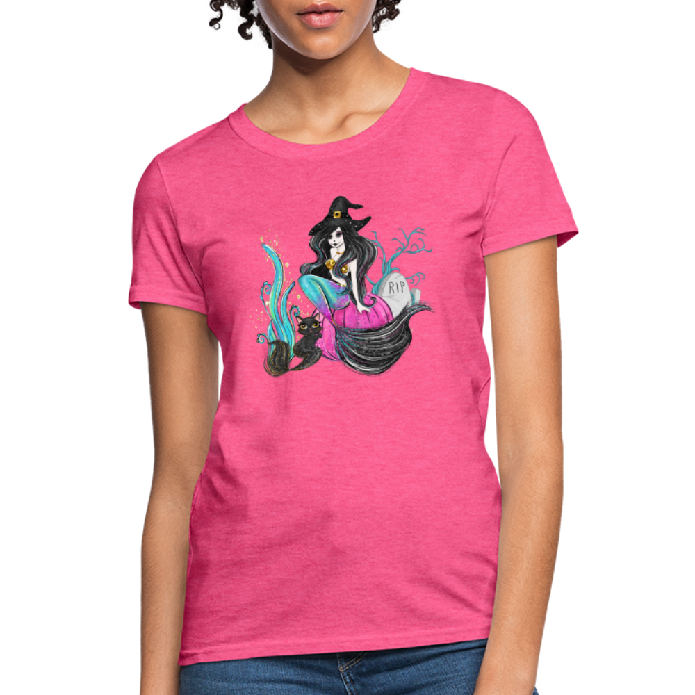 Mermaid Witch Women's T-Shirt - heather pink