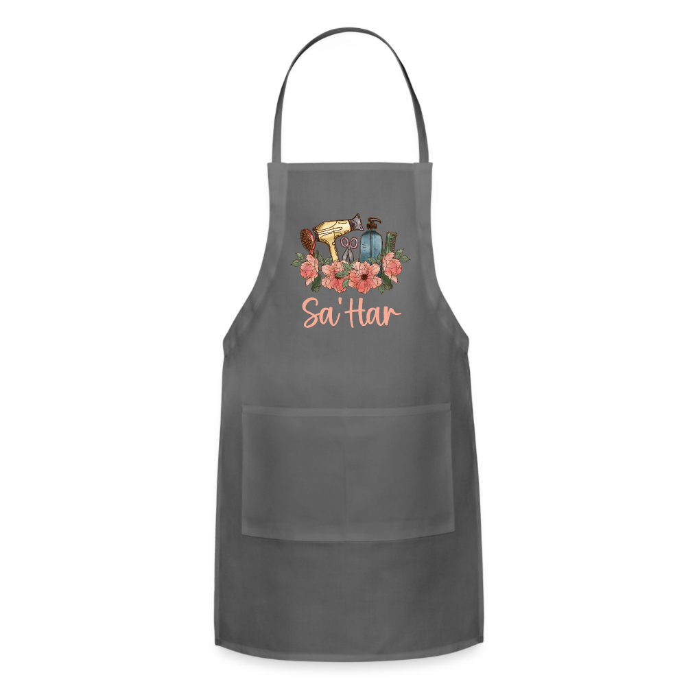 Sa'Har Hair Stylist Adjustable Apron - charcoal