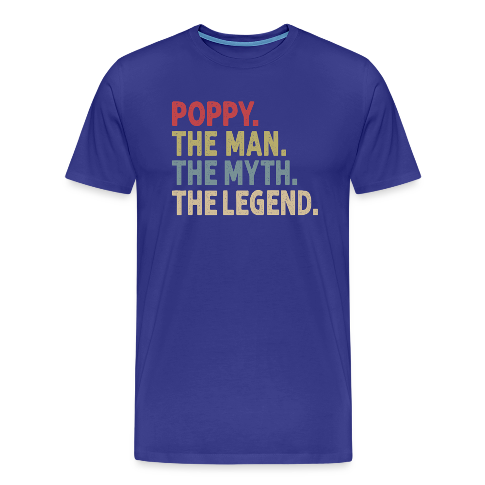 Poppy the Man the Myth the Legend Men's Premium T-Shirt - royal blue