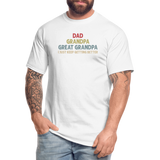 Dad Grandpa Great Grandpa I Just Keep Getting Better Men's Tall T-Shirt - white