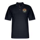 Best Doodle Dad Ever Men's Pique Polo Shirt - midnight navy