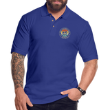 Best Doodle Dad Ever Men's Pique Polo Shirt - royal blue