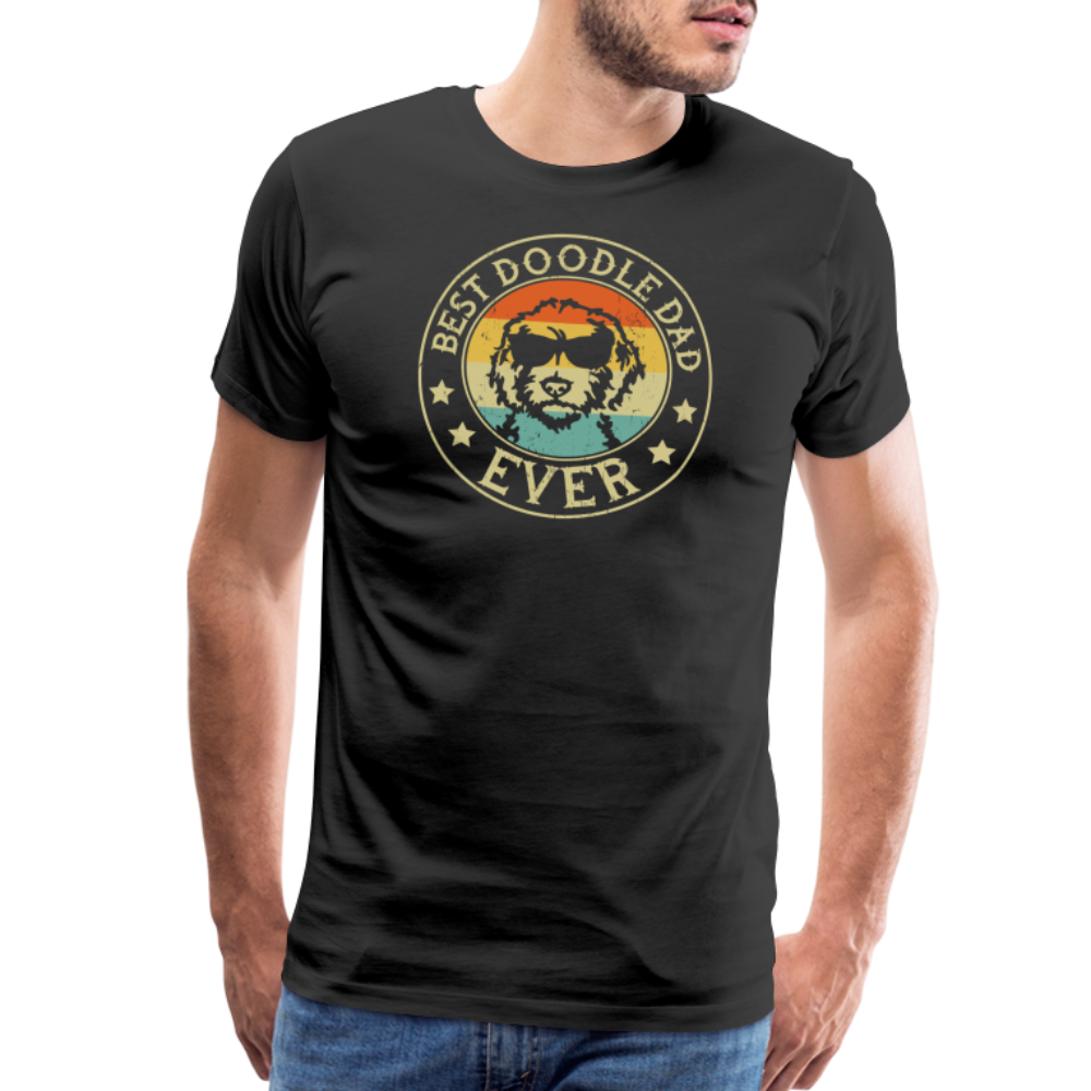Best Doodle Dad Ever Men's Premium T-Shirt - black