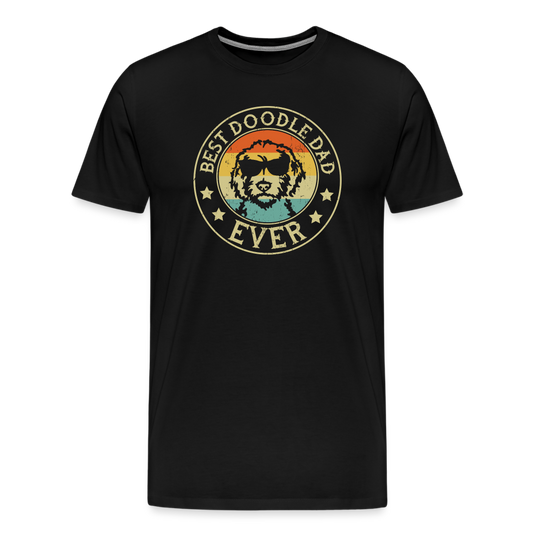 Best Doodle Dad Ever Men's Premium T-Shirt - black