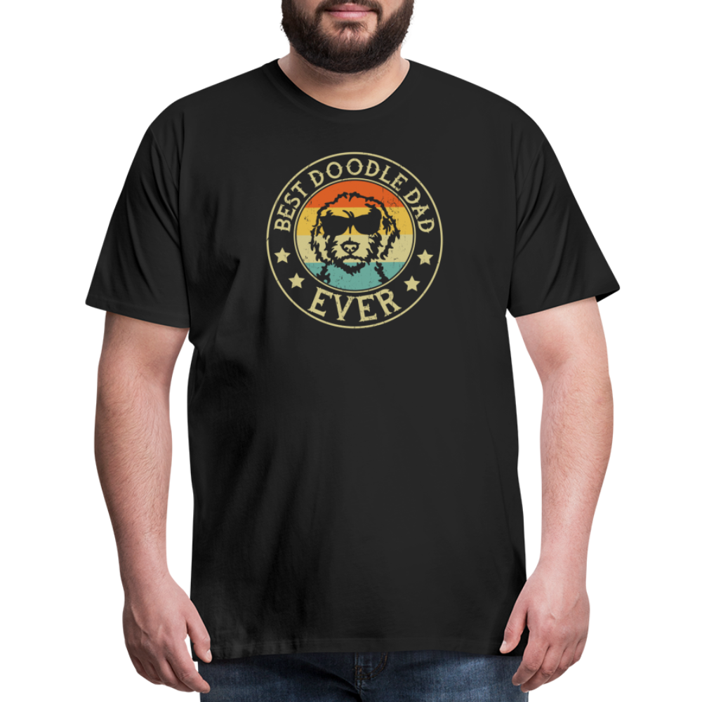 Best Doodle Dad Ever Men's Premium T-Shirt - black