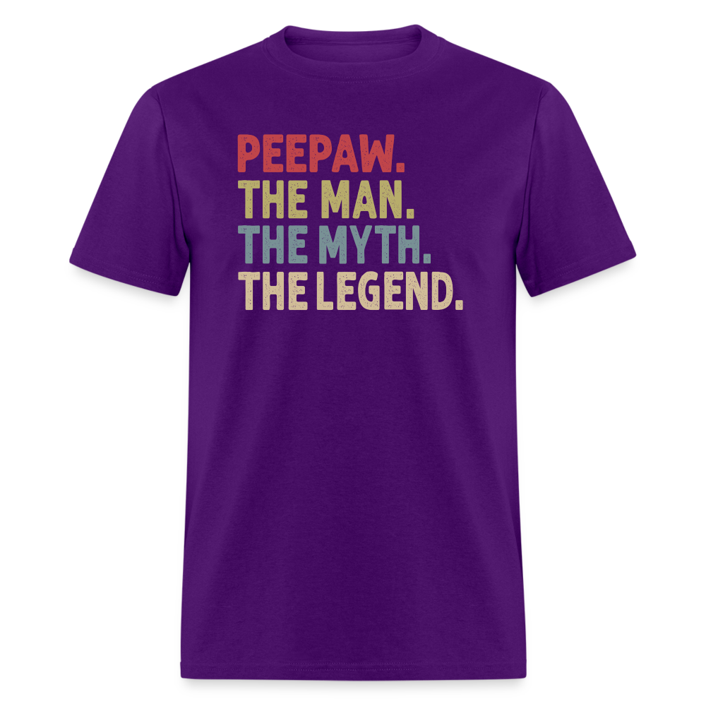 Peepaw the Man the Myth the Legend Unisex Classic T-Shirt - purple