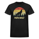 Papa Wolf Gildan Ultra Cotton Adult T-Shirt - black