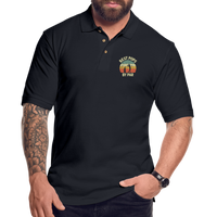 Best Pops By Par Men's Pique Polo Shirt - midnight navy