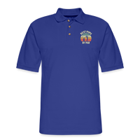 Best Pops By Par Men's Pique Polo Shirt - royal blue