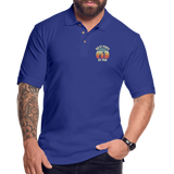 Best Pops By Par Men's Pique Polo Shirt - royal blue