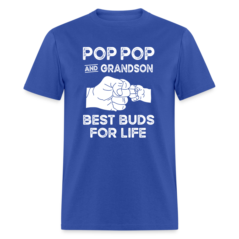 Pop Pop and Grandson Best Buds for Life Unisex Classic T-Shirt - royal blue