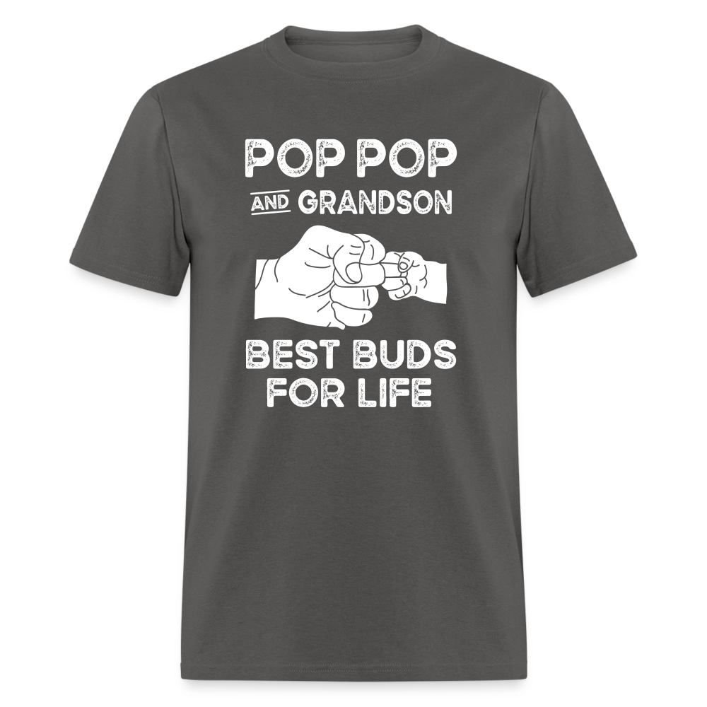 Pop Pop and Grandson Best Buds for Life Unisex Classic T-Shirt - charcoal