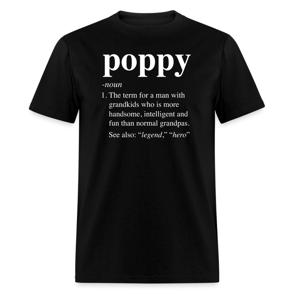 Poppy Definition Unisex Classic T-Shirt - black