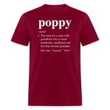 Poppy Definition Unisex Classic T-Shirt - burgundy