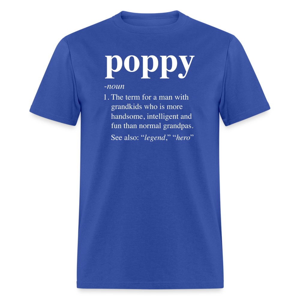 Poppy Definition Unisex Classic T-Shirt - royal blue