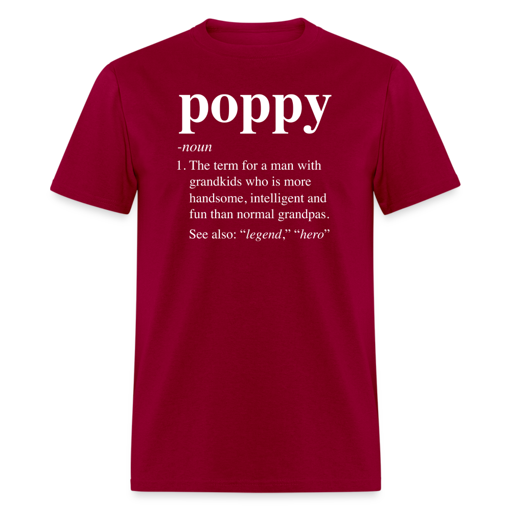 Poppy Definition Unisex Classic T-Shirt - dark red