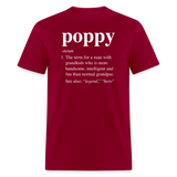 Poppy Definition Unisex Classic T-Shirt - dark red