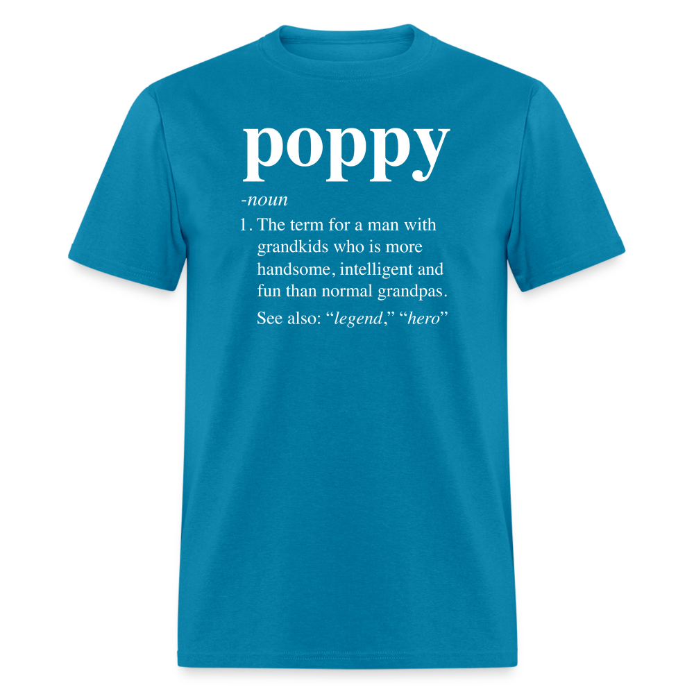 Poppy Definition Unisex Classic T-Shirt - turquoise