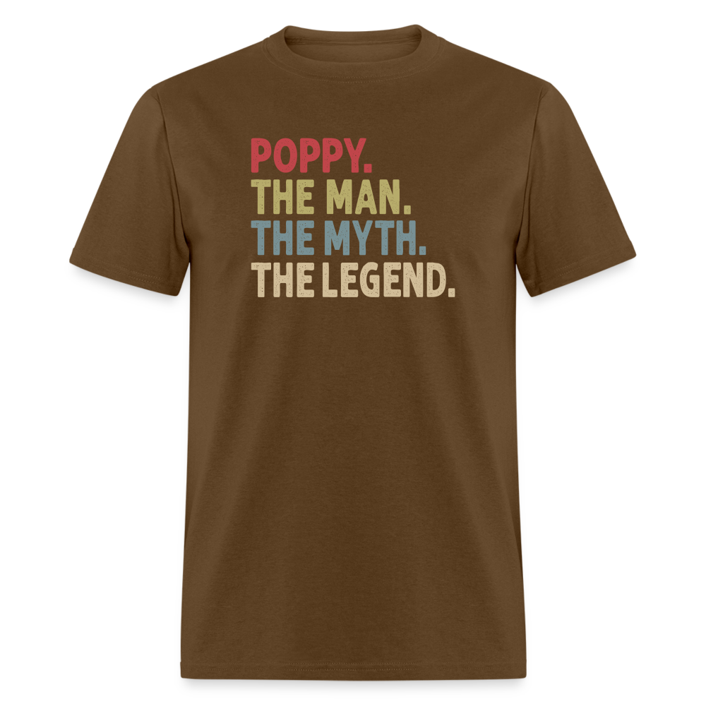 Poppy the Man the Myth the Legend Unisex Classic T-Shirt - brown