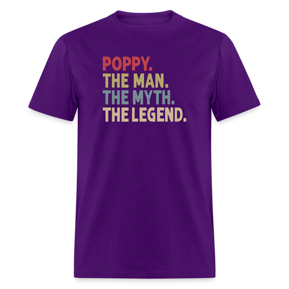 Poppy the Man the Myth the Legend Unisex Classic T-Shirt - purple