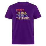 Poppy the Man the Myth the Legend Unisex Classic T-Shirt - purple