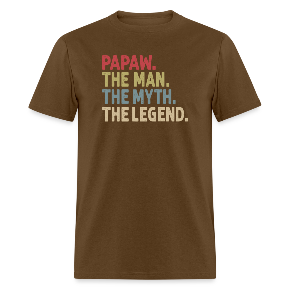 Papaw the Man the Myth the Legend Unisex Classic T-Shirt - brown