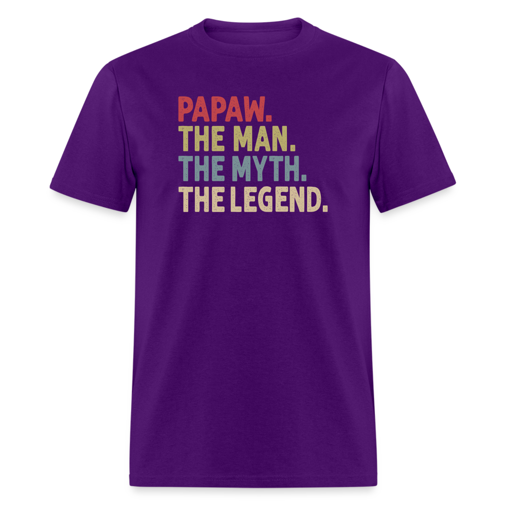 Papaw the Man the Myth the Legend Unisex Classic T-Shirt - purple