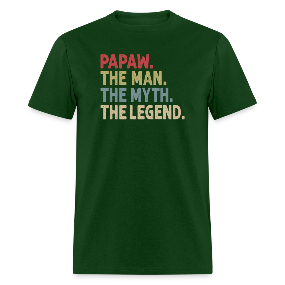 Papaw the Man the Myth the Legend Unisex Classic T-Shirt - forest green