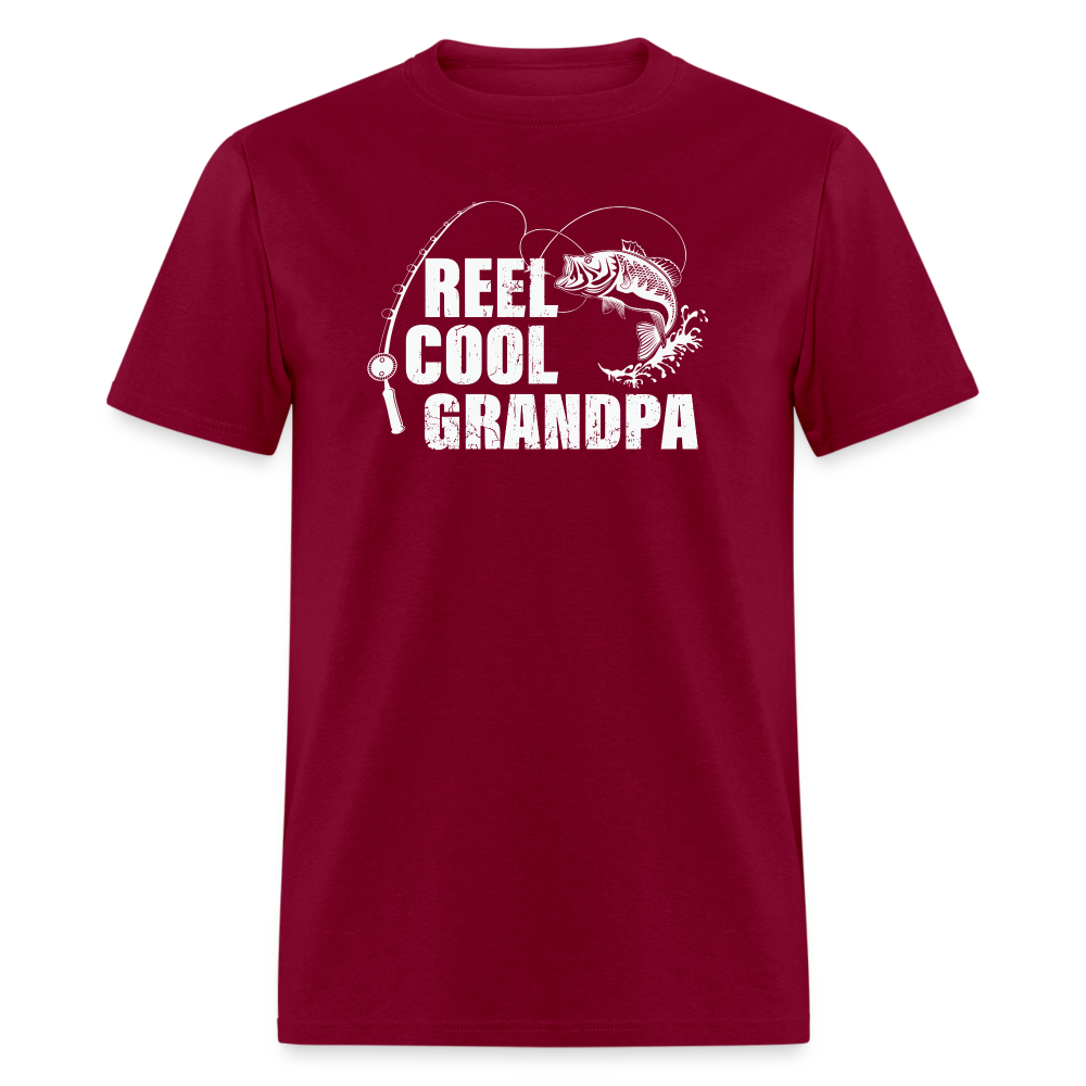 Reel Cool Grandpa Unisex Classic T-Shirt - burgundy