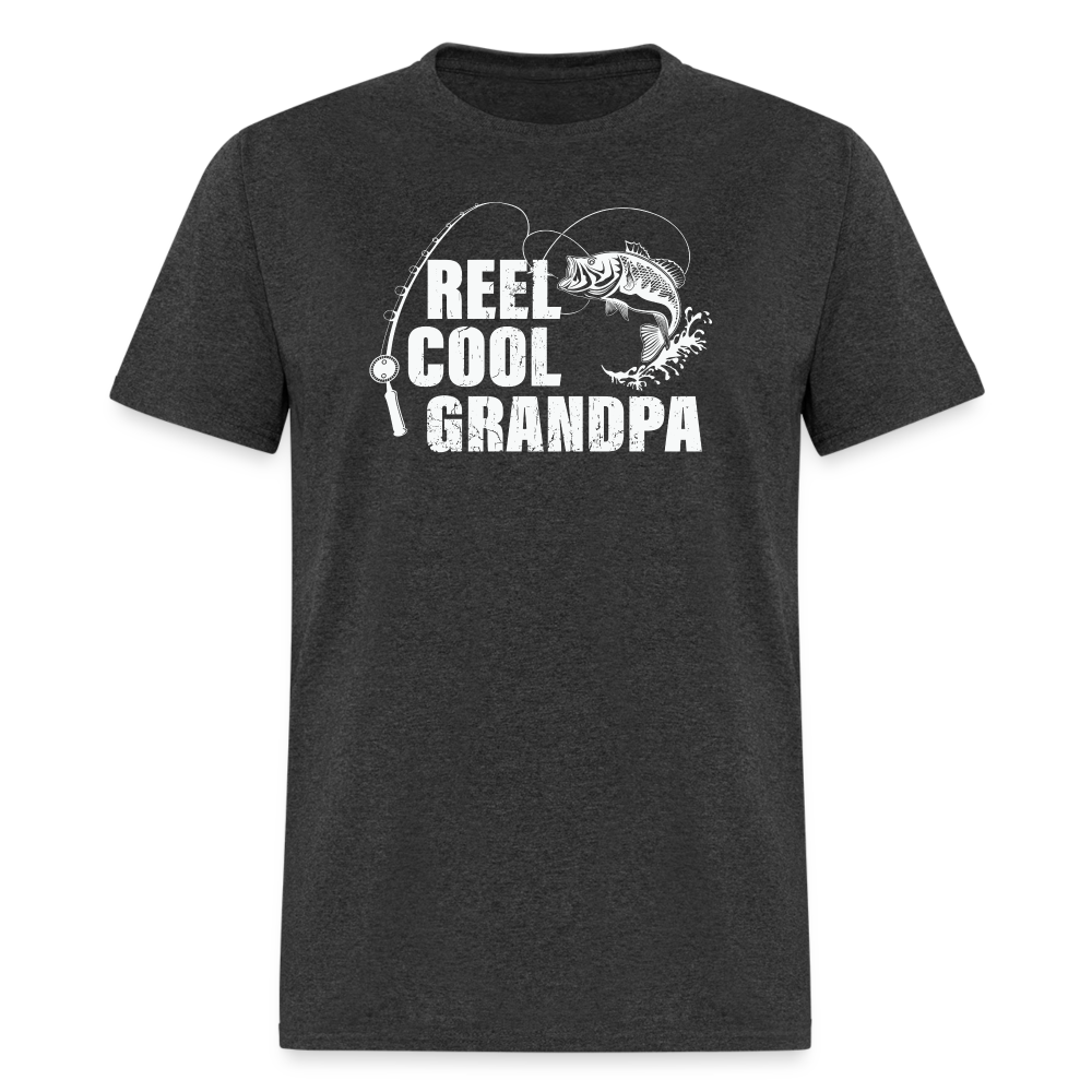 Reel Cool Grandpa Unisex Classic T-Shirt - heather black