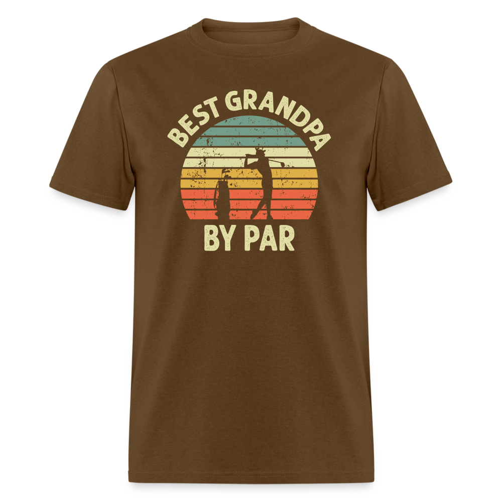 Best Grandpa By Par Unisex Classic T-Shirt - brown