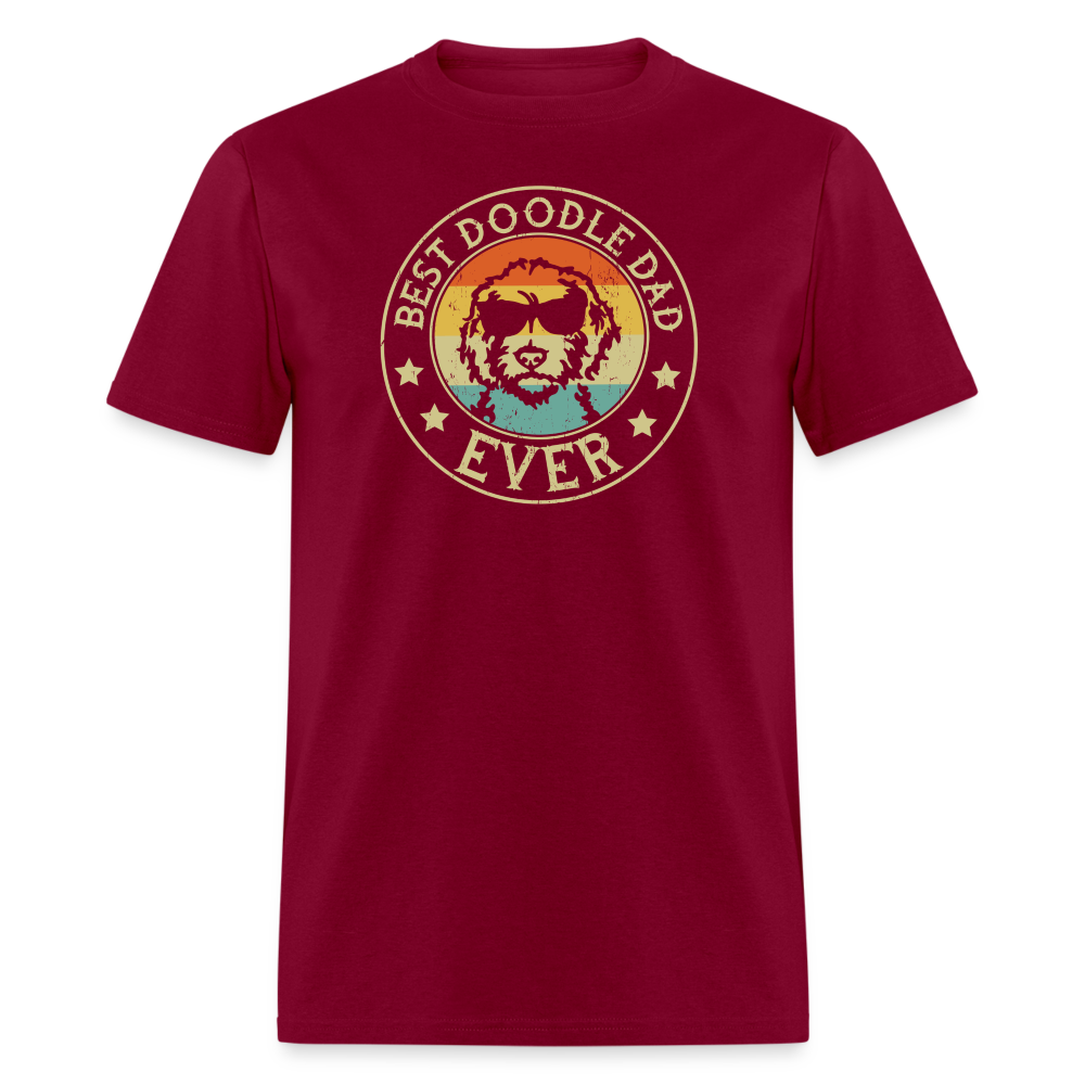 Best Doodle Dad Ever Unisex Classic T-Shirt - burgundy