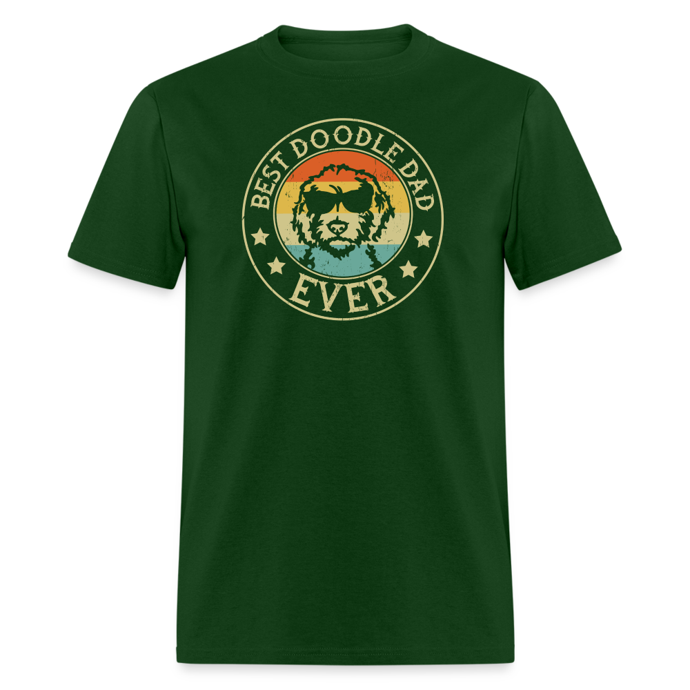 Best Doodle Dad Ever Unisex Classic T-Shirt - forest green