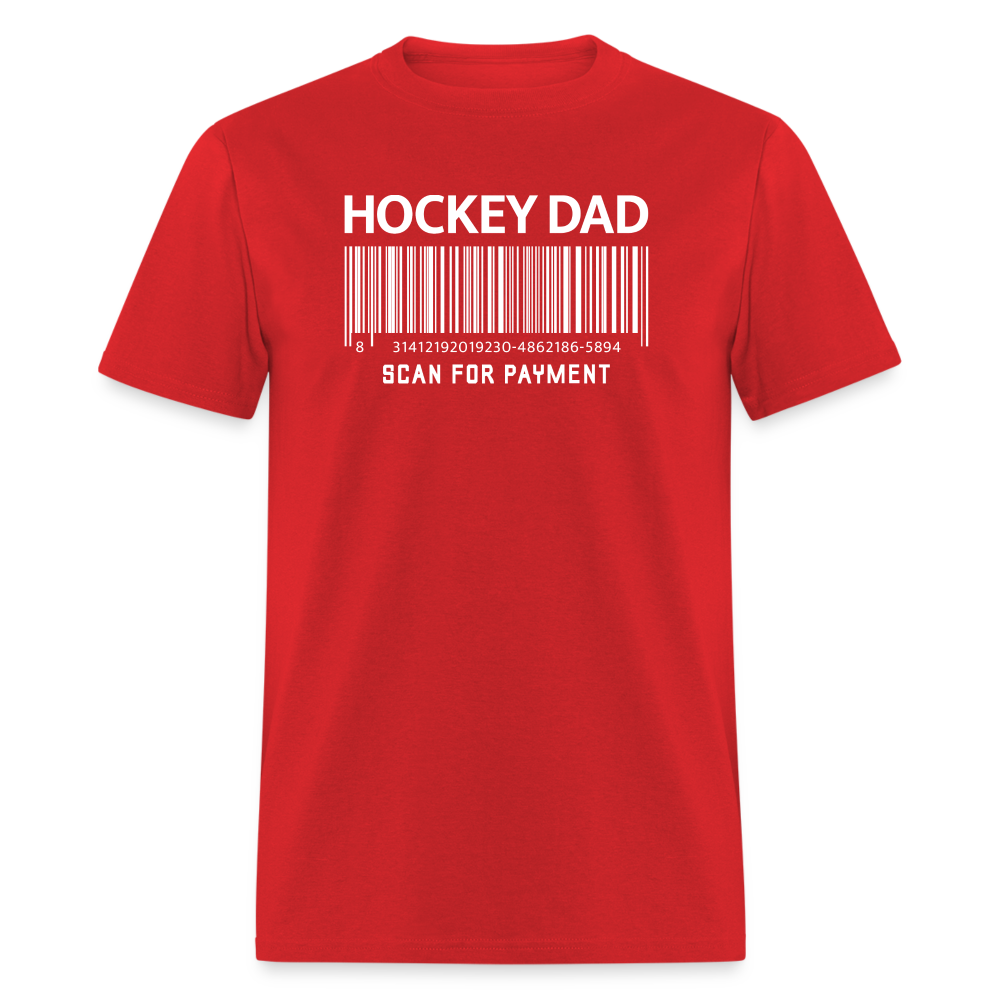 Hockey Dad Scan for Payment Unisex Classic T-Shirt - red