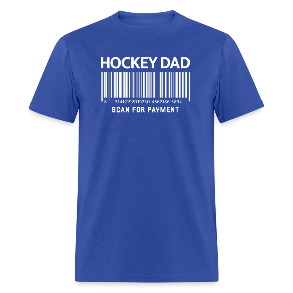 Hockey Dad Scan for Payment Unisex Classic T-Shirt - royal blue