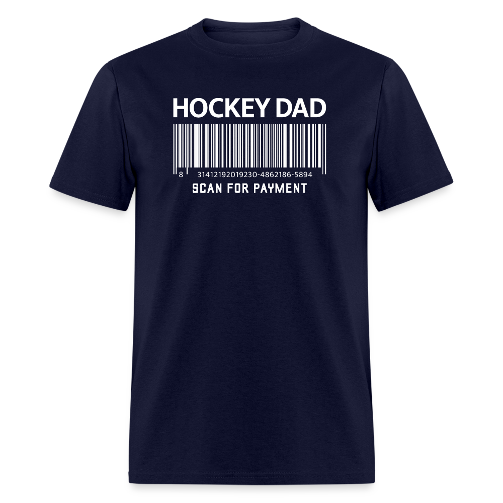 Hockey Dad Scan for Payment Unisex Classic T-Shirt - navy