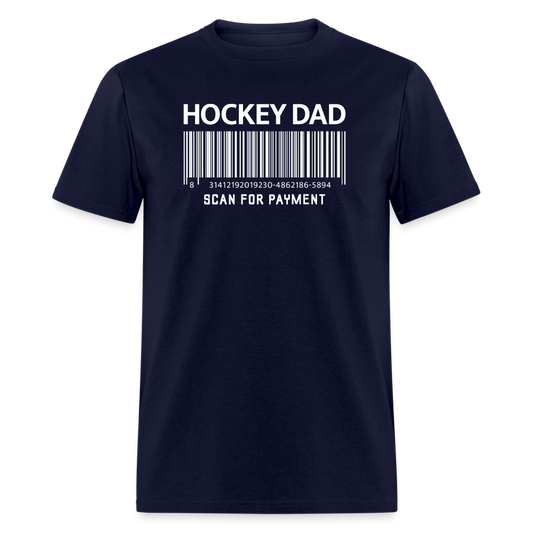 Hockey Dad Scan for Payment Unisex Classic T-Shirt - navy