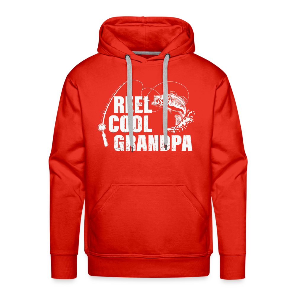 Reel Cool Grandpa Men’s Premium Hoodie - red
