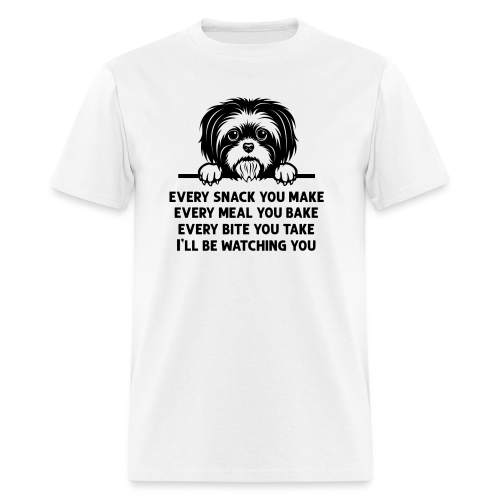 Every Snack You Make Shi Tzu Unisex Classic T-Shirt - white