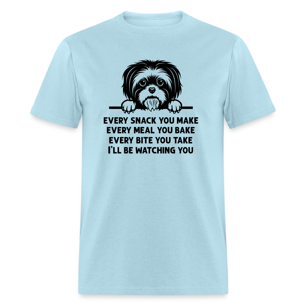 Every Snack You Make Shi Tzu Unisex Classic T-Shirt - powder blue