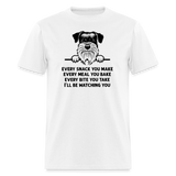 Every Snack You Make Schnauzer Unisex Classic T-Shirt - white