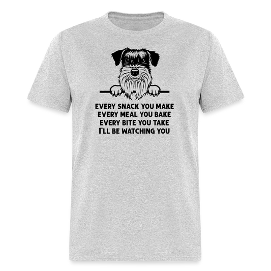 Every Snack You Make Schnauzer Unisex Classic T-Shirt - heather gray