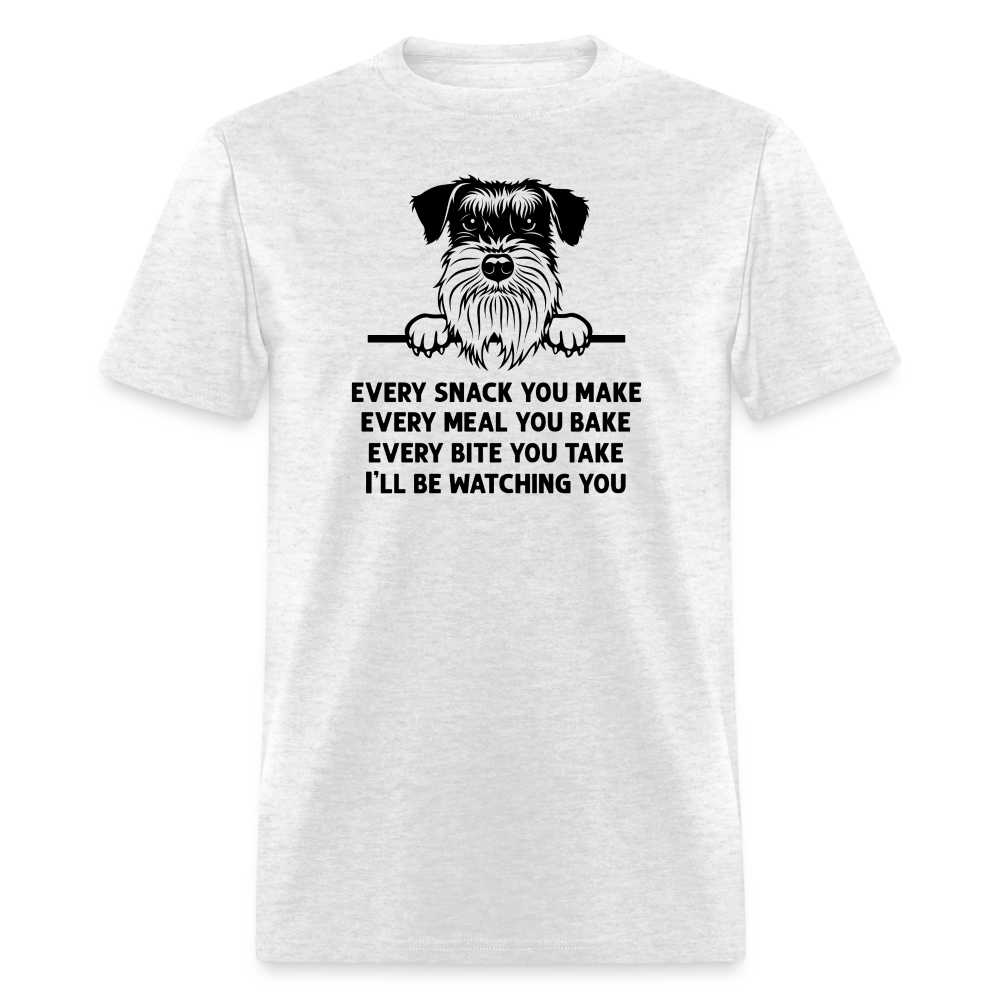 Every Snack You Make Schnauzer Unisex Classic T-Shirt - light heather gray