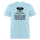Every Snack You Make Schnauzer Unisex Classic T-Shirt - powder blue