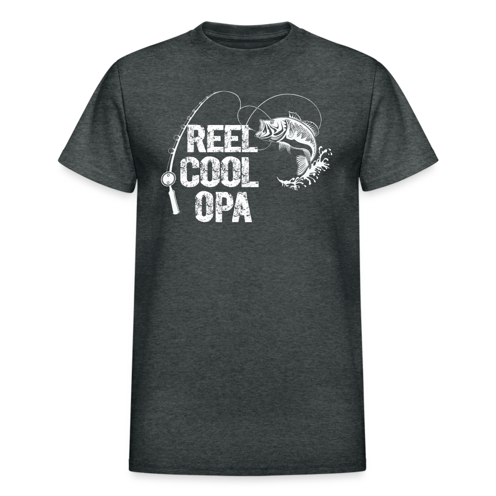 Reel Cool Opa Gildan Ultra Cotton Adult T-Shirt - deep heather